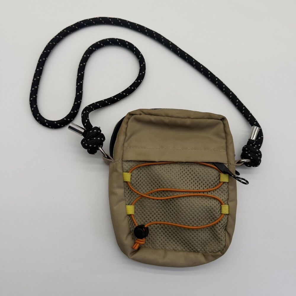 UNISEX Crossbody SHOULDER BAG Travel Shop Play ANTELOPE TAN multi pockets